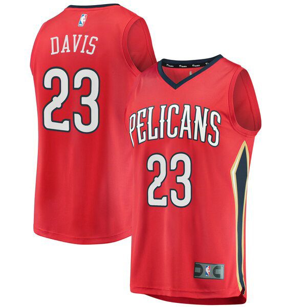 Maillot New Orleans Pelicans Homme Anthony Davis 23 Statement Edition Rouge